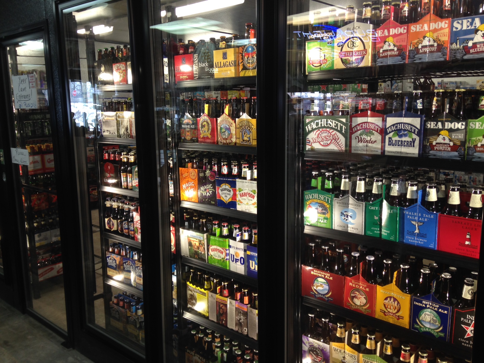 or bottles or kegs enter the cave largest cold beer in lakes